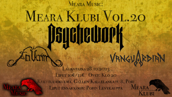 Psychework, Folkrim & Vanguardian live at Meara Klubi, Pori (Fin)
