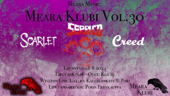 Scarlet, Creed(FIN) & Serpico live at Meara Klubi, Pori (Finland)